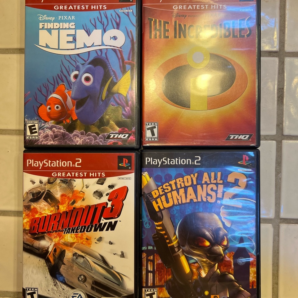 Sony PlayStation 2 Video Games Collection of 4 Games